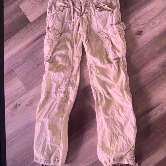 Tan Vintage Free People Cargo Joggers - Picture 1 of 9